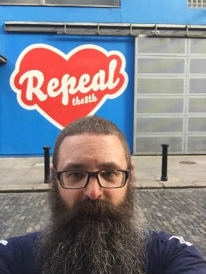 Repeal mural selfie